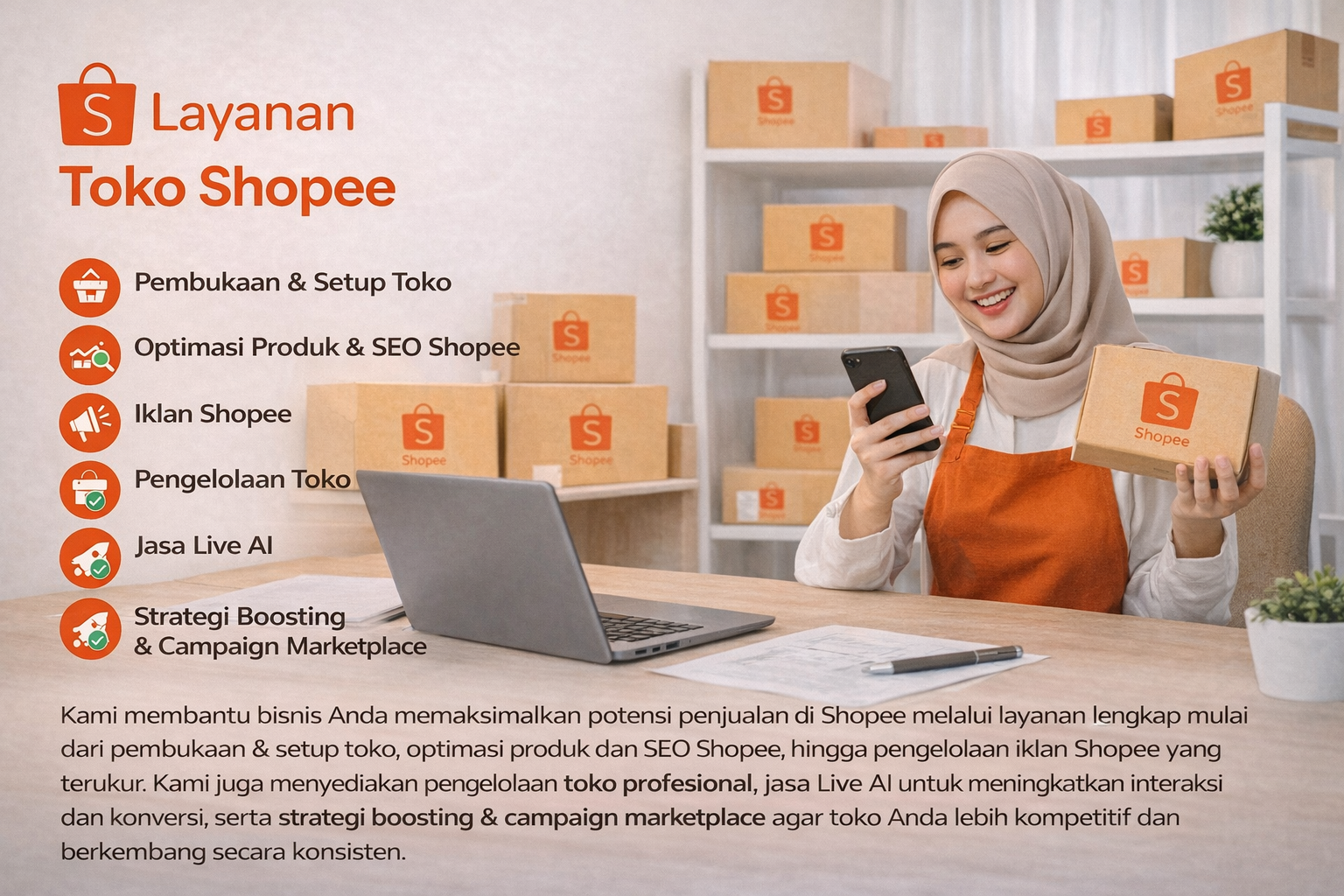 jasa pembuatan toko shopee